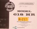 Reid Bros.-Fayscott-Reid 618HP, Surface Grinder, Instructions and Parts list Manual 1978-618HP-01